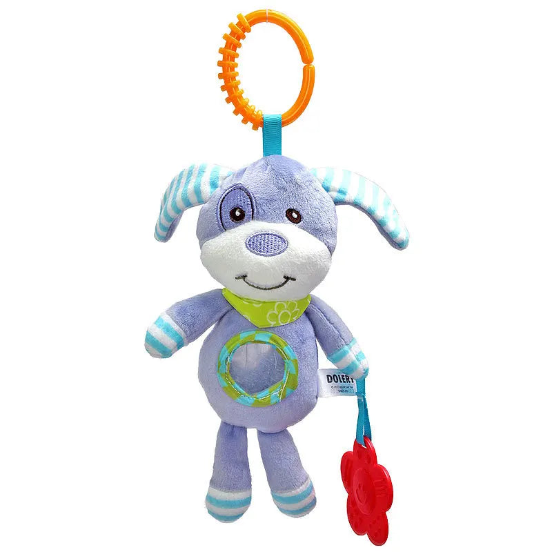 Soft Infant Crib Bed Stroller Mobile Hanging Rattle Baby Educational Toys Brain Developmental Hand Grip Cute Stuffed Animal Toys