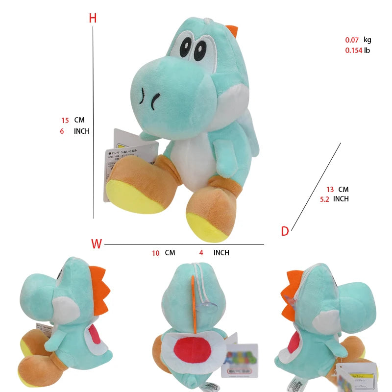 Mario Plush Toys Toad Yoshi Goomba Boo Shy Guy Ice Fire Flower Super Star Poison Piranha Cute Anime Stuffed Cartoon Peluche Doll