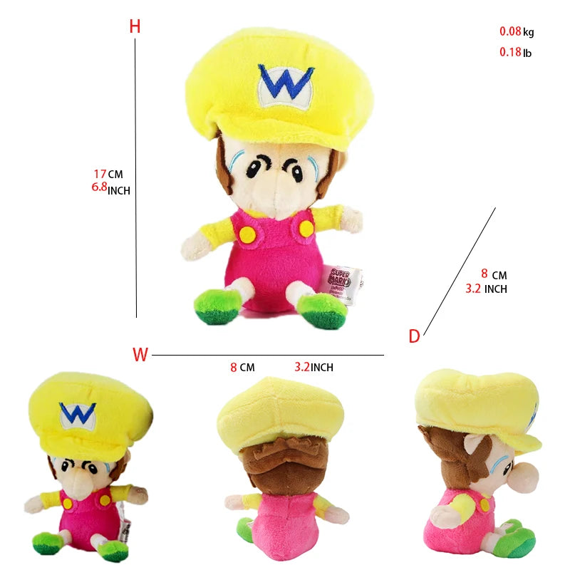 7 Styles Mario Bros Plush Toys Princess Peach Daisy Rosalina Luigi Doll Anime Figures Baby Cartoon Classic Game Gift