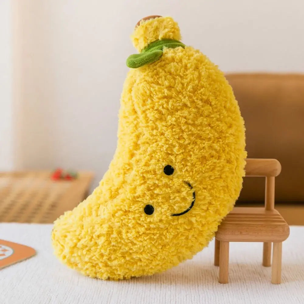 Cute Fruit Vegetable Plush Toy Food Stuffed Pillow Colorful PP Cotton Fruit Toys 4-8 Inch Food Stuffed Pillow Home