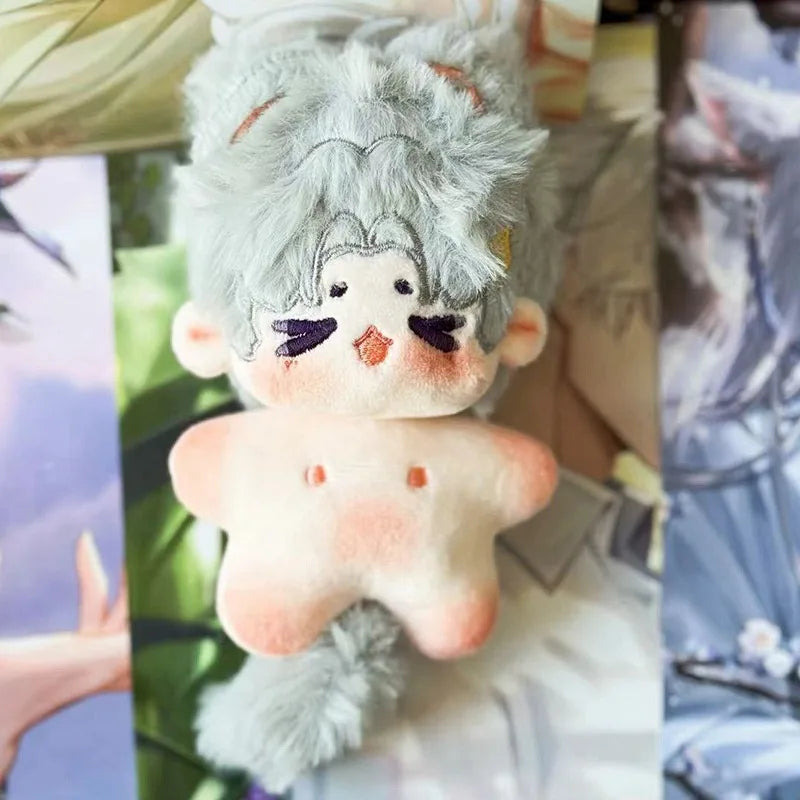 10cm Kawaii Naked Cotton Idol Plush Doll Stuffed Super Star Figure Doll Cute Light&Night Anime Gaming Peripherals Body Doll Gift