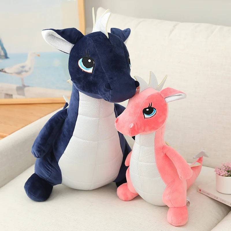 40/60/80cm Kawaii Dinosaur Plush Doll Stuffed Dino Toy Kids Huggable Animal Dragon Plush Pillows Cartoon Gift for Kids