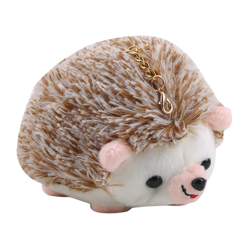 Cute Hedgehog Doll Keys Keychain Girls Cartoon Car Keyring Kawaii Women Bag Accessories Creative Cartoon Plush Doll Keychain