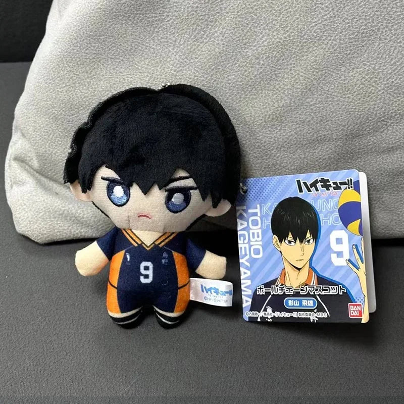 2024 New 10cm Anime Plush Toy Tobio Kageyama Shoyo Hinata Kuroo Tetsurou Mini Stuffed Toys Pendant Kids Gift