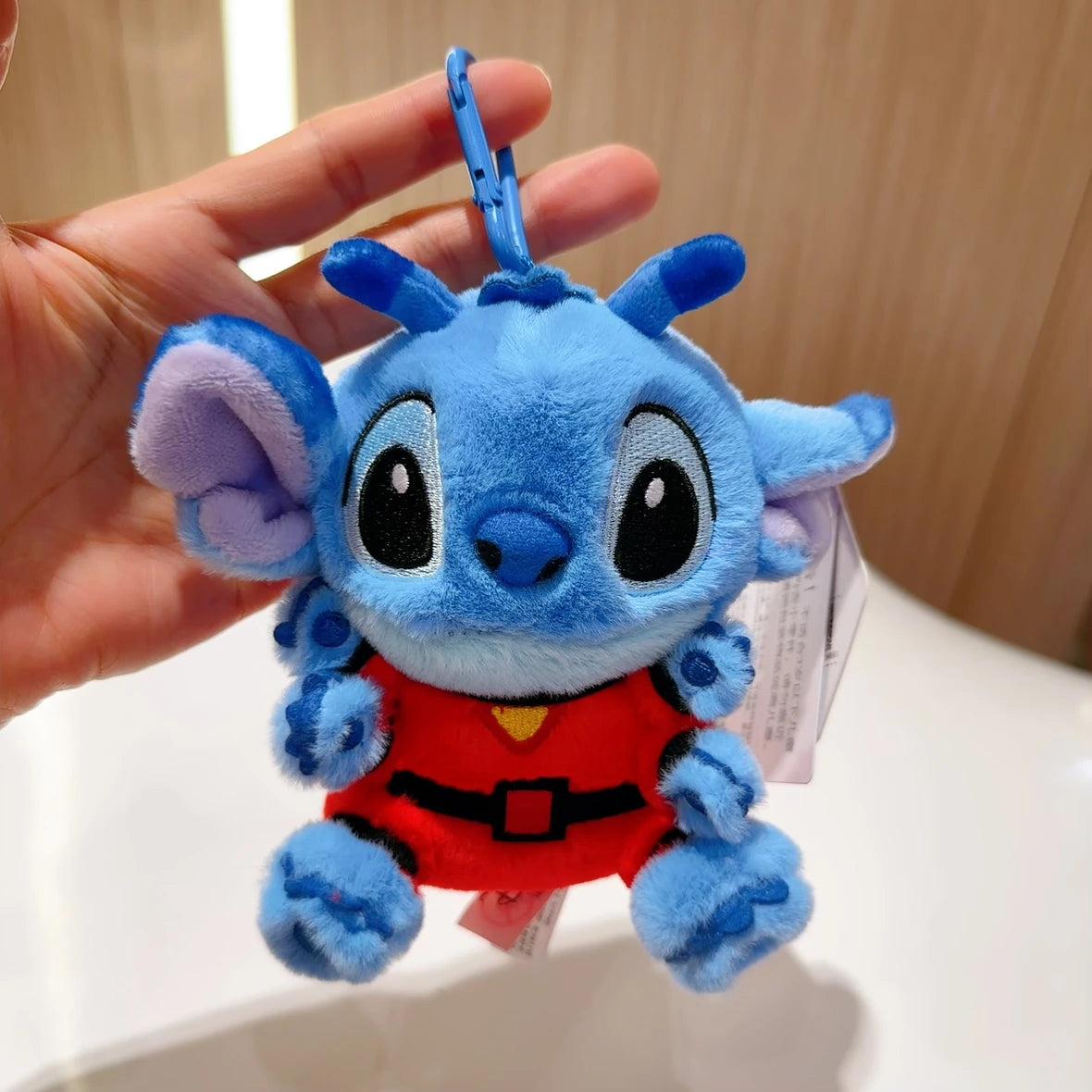 Original Disney Toy Story Stitch Kawaii Winnie Lotso Plush Doll Cartoon Stuffed Anime Keychain Pendant Strap Toys Gift For Kids