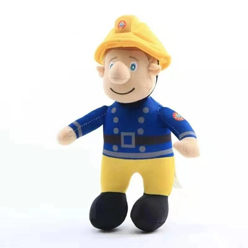 Fireman Sam Plush Toy Firefighter Soft Stuffed Doll 25cm Figure Kids Xmas Gift