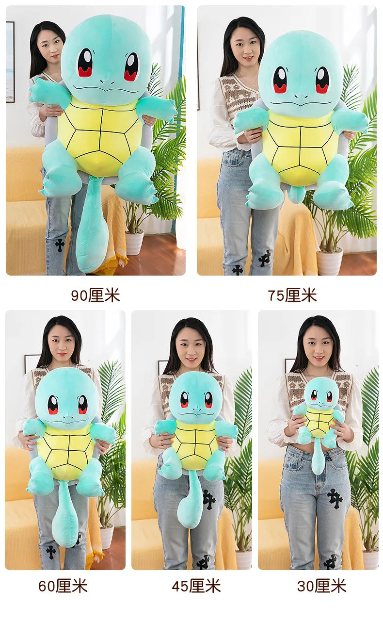 Pokemon Squirtle Big Size Plush Doll Kawaii Pikachu Squirtle Stuffed Toy Cute Tortoise Pillow Sofa Cushion kids Christmas Gift