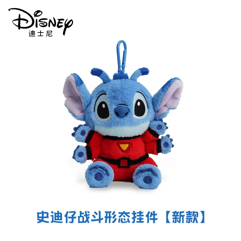 Genuine Disney Stitch Lotso Plush Toys Keychain Pendant Accessories Cute Cartoon Stuffed Doll Key Ring Toys Key Chain Gift