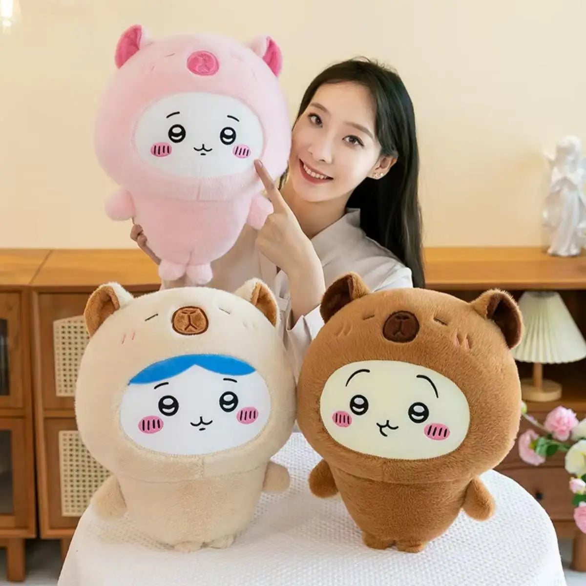 Oversize Chiikawa Plush Toys Cute Hachiware Plushie Kawaii USAGI Soft Stuff Doll Toy Room Decor Bedhead Pillow For BIrthday GIft