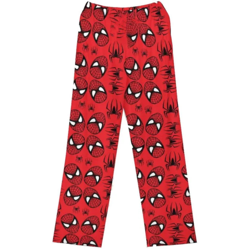 Sanrio Hello Kitty Flannel Pajamas Halloween Orange Women's Warm Woolen Cartoon Casual Home Pants In Autumn Winter Fashion Trous