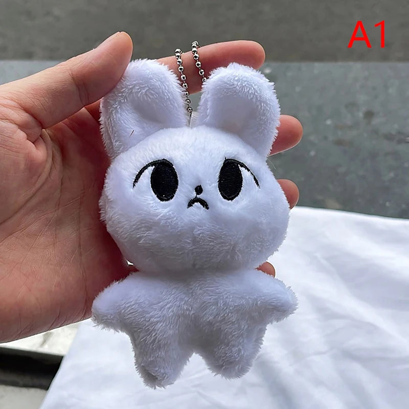 1pc Kpop Cartoon Cheetah Lee Doyoung Mark Same Plush Keyrings Q Styles Mini Gomdo Lee Taeyong Keychains Key Rings Bag Pendants