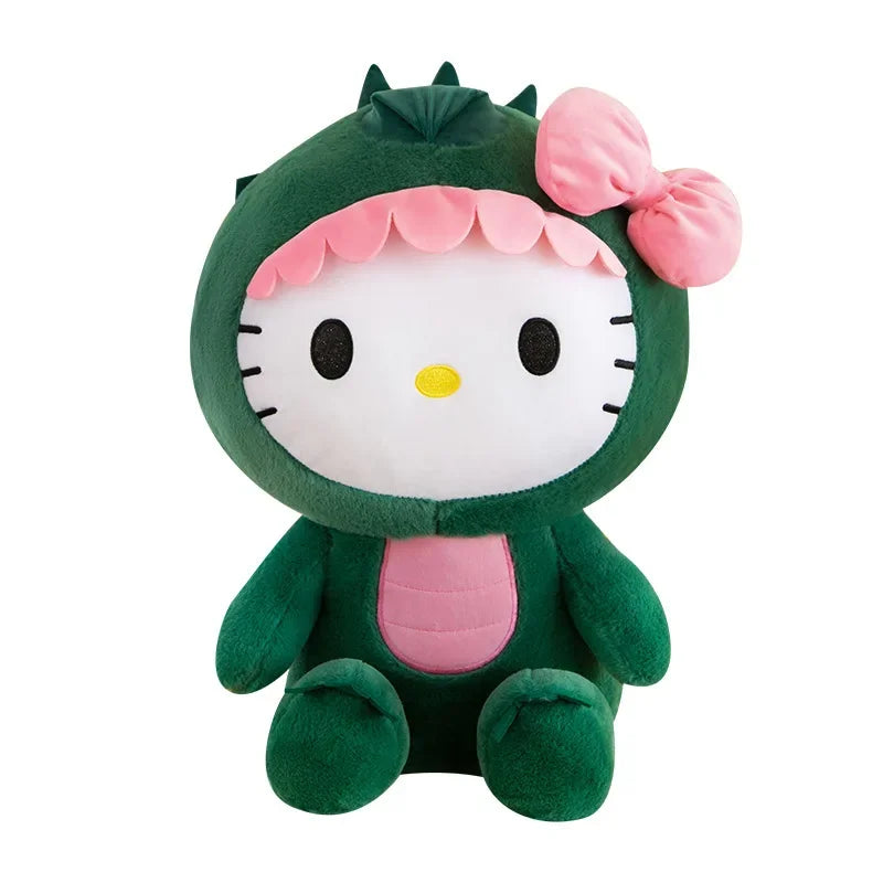 65Ccm Sanrio Big Size Plush Kawaii Hello Kitty Dinosaur Plush Toy Anime Doll Room Decoration Sleeping Throw Pillow Gift Kids Toy