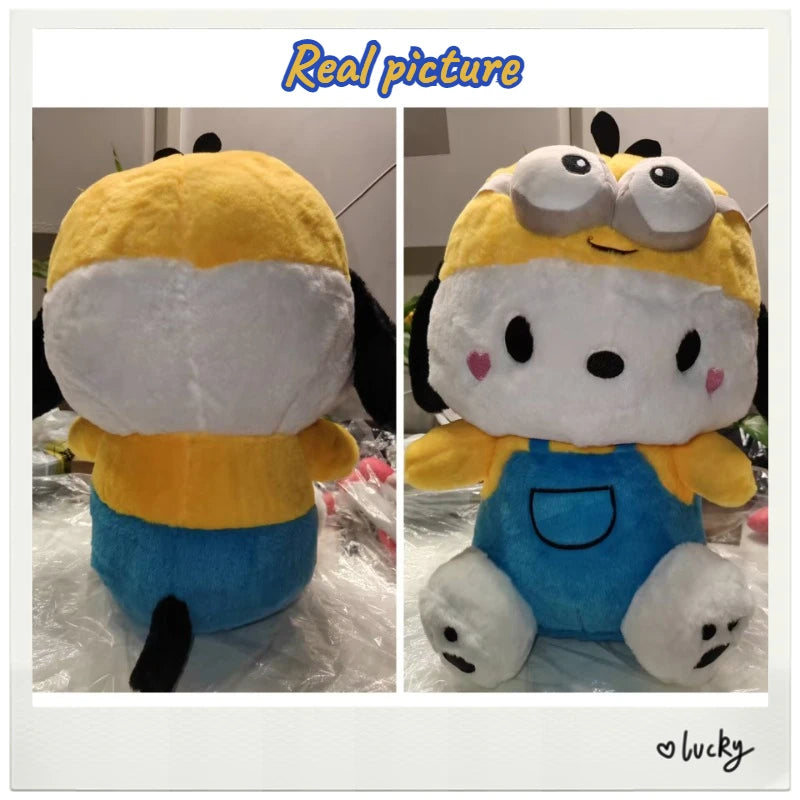 32/42CM Sanrio Plushies Pochacco Stuffed Plush Cross-dressing Doll Cos Bear Pochacoo Cute Toys Decoration Children Birthday Gift