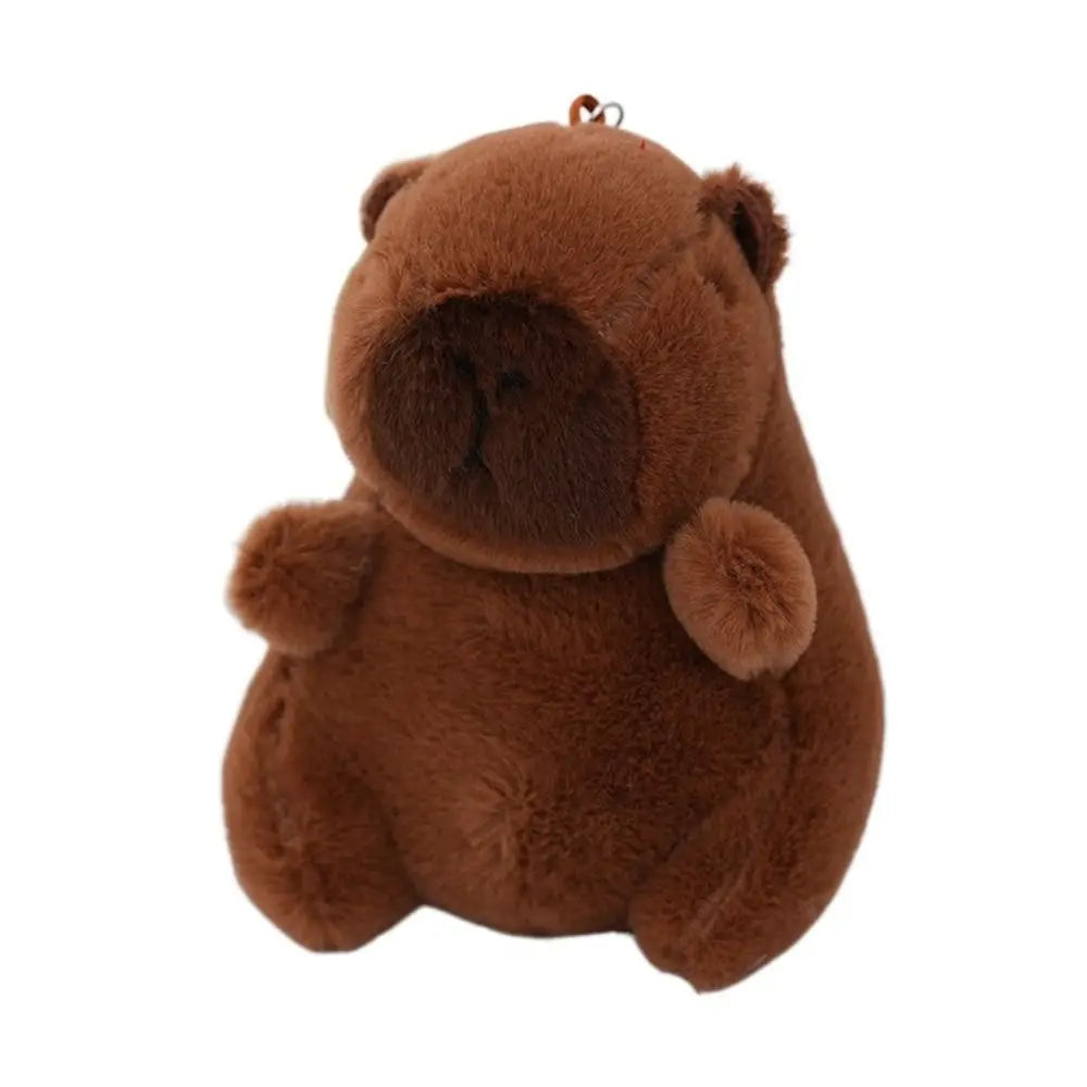 Multicolor Plush Capybara Keychain Cute Toy Cartoon Capybara Headgear Capybara Doll Accessories Guinea Pig Fluffty Animal Doll