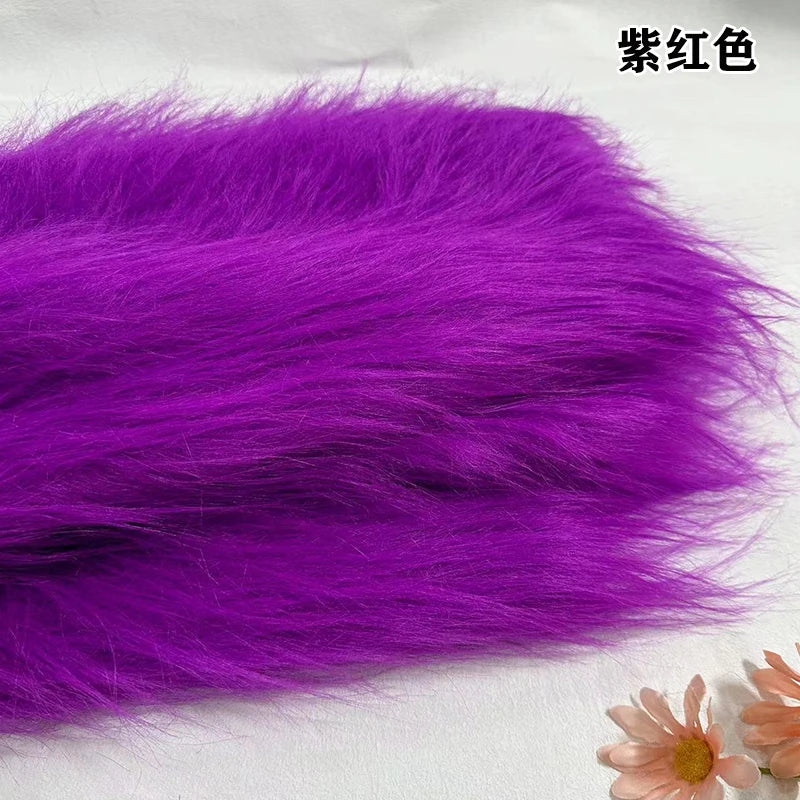 35Colours 12cm Imitation Plush Fur Fabric For DIY Photo Props chair decorative background Plush mat animal toy doll fabric