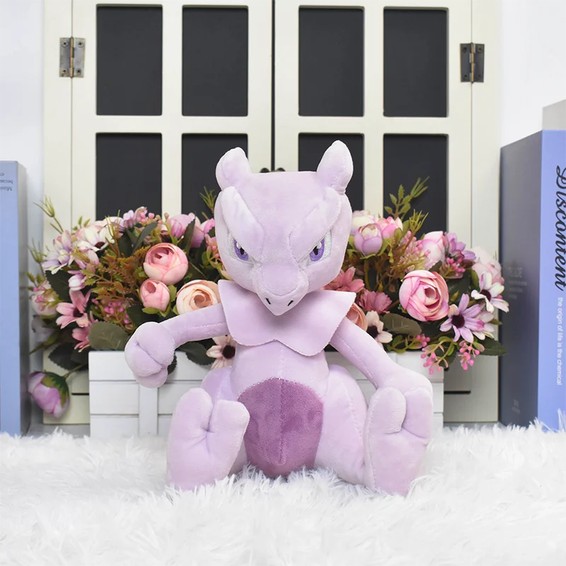 Pokemon Kawaii Plush Toys Mewtwo Psyduck Bulbasaur Charmander Squirtle Anime Doll for Kids Birthday Christmas Cartoon Gift