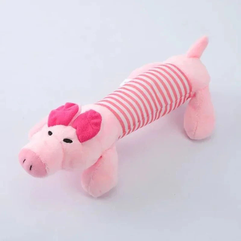 Molar Dog Toy Plush Supplies Fit For All Puppy Pet Squeak Chew Toy Funny Durable Chew Elephant Duck Pig Toy Pets Supplies Molar