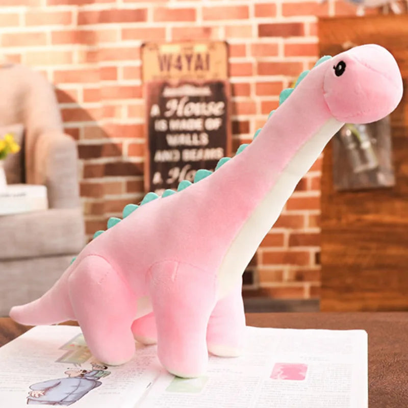 50/80cm Cuddly Dinosaur Tanystropheus Stuffed Toy Plush Dino Blue/Green/Pink Girls Boys Xmas Plushie Gift Birthday Brinqedos