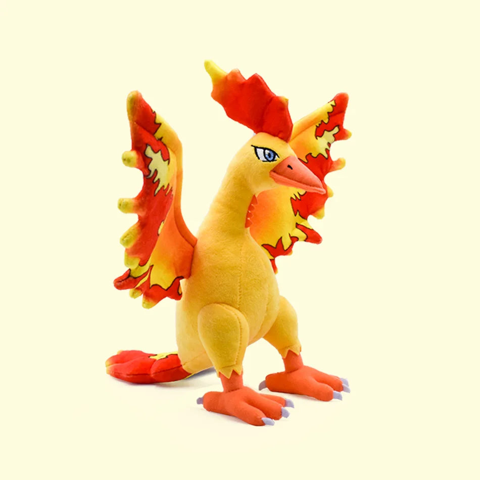 Moltres Plush Toys Pokemon Plush Stuffed Doll Cartoon Big Bird Peluche Christmas Present for Kids Gift