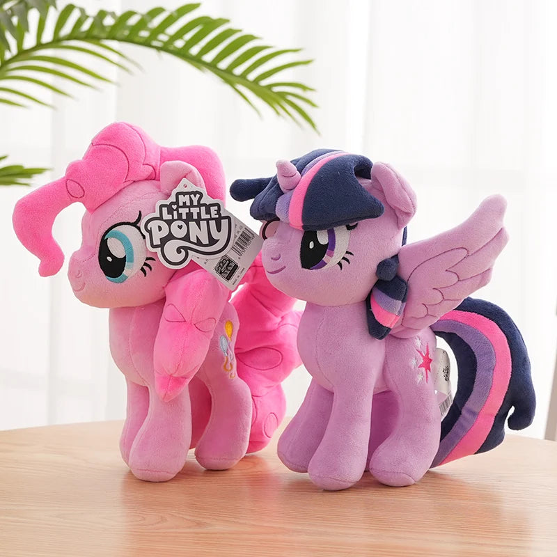 30cm Miniso My Little Pony Toy Stuffed Plush Doll Pinkie Pie Rainbow Dash Movie&TV Unicorn Toys Friendship Is Magic Girl Gift