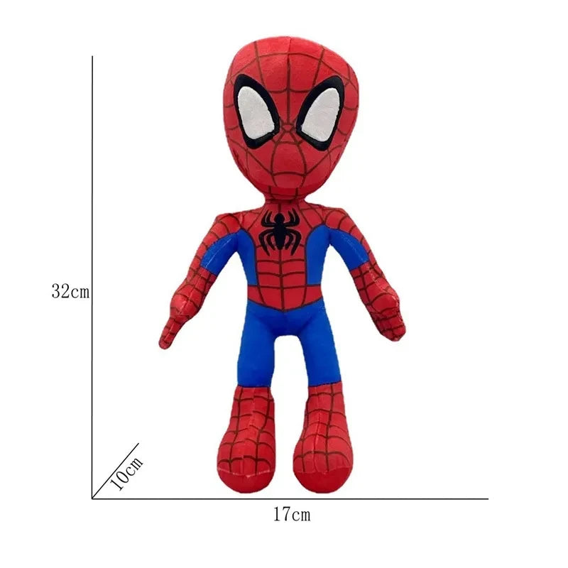 32CM Anime Avengers Spiderman Plush Toys Into the Spider-Verse Gwen Peter Parker Noir Dolls Soft Stuffed Toy For Kids Gift