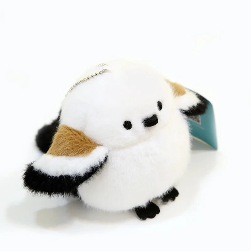 Cartoon Birds Plush Pendant Keychain Anime Cute Girl Kawaii Room Decor Holiday Gifts Toys Penguin Parrot Nest Plush Keyrings