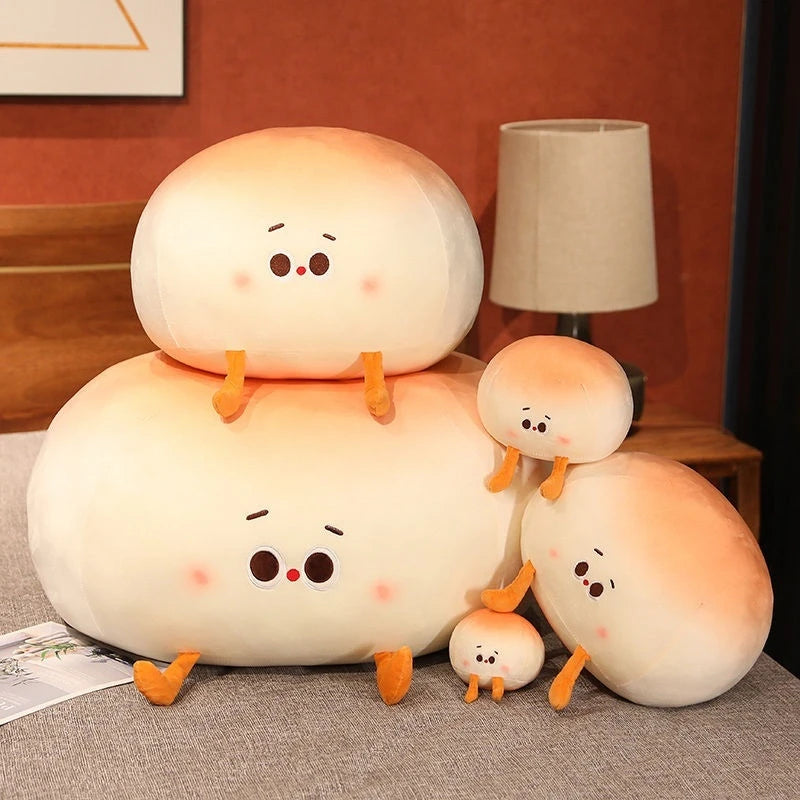 Super Soft Plush Toys Imitation Food Bread Room Sofas Steamed Bun Super Soft Pillows Cushion Christmas Holidays Gifts Toys Dolls