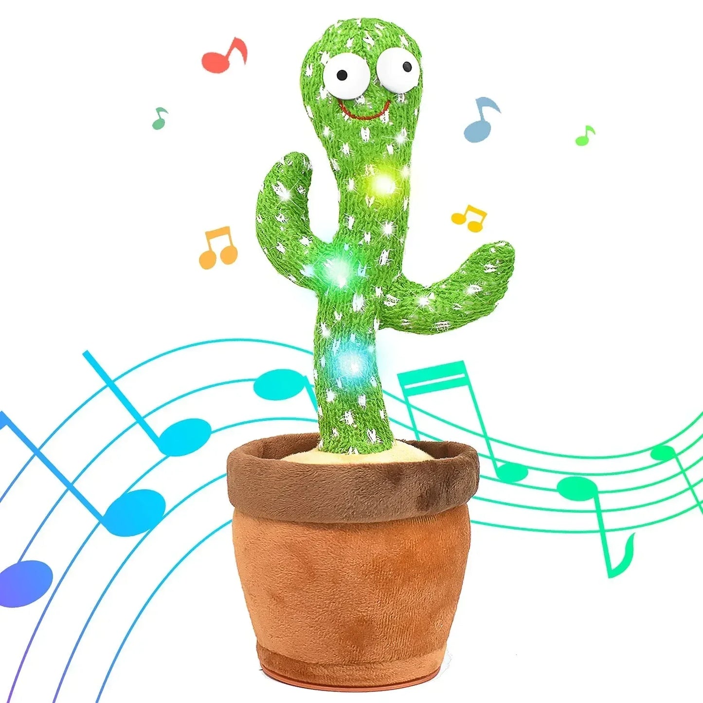 Smart Electronic Plush Toy for Children Singing Dancing Talking and Sound Recording Cactus Toys for Baby Xmas Gifts for Kids