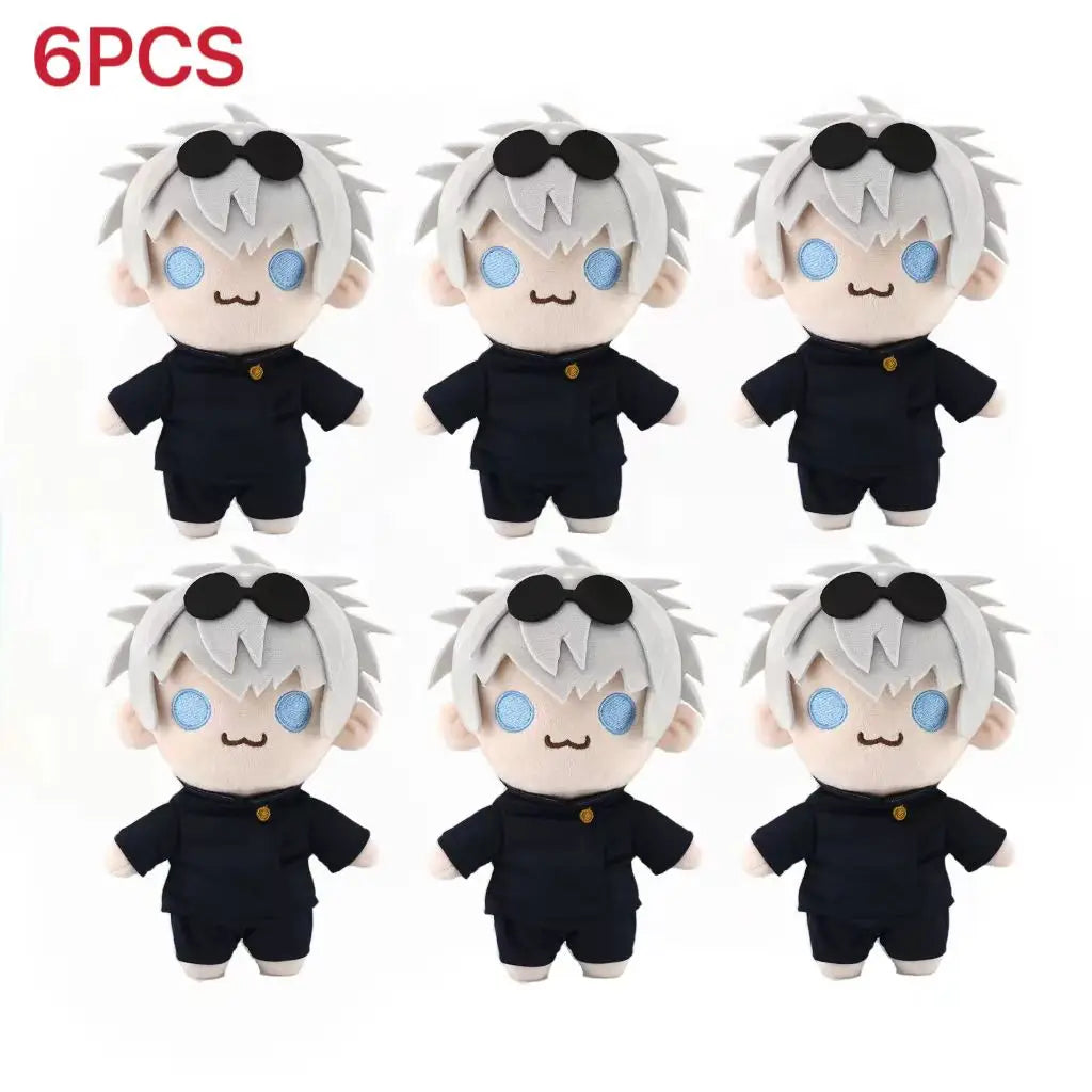 New hot 21cm 1/6PCS Anime Jujutsu Kaisen Satoru Gojo Geto Suguru Q Version Action Figures Plush Doll Toy Sofa decoration Gifts