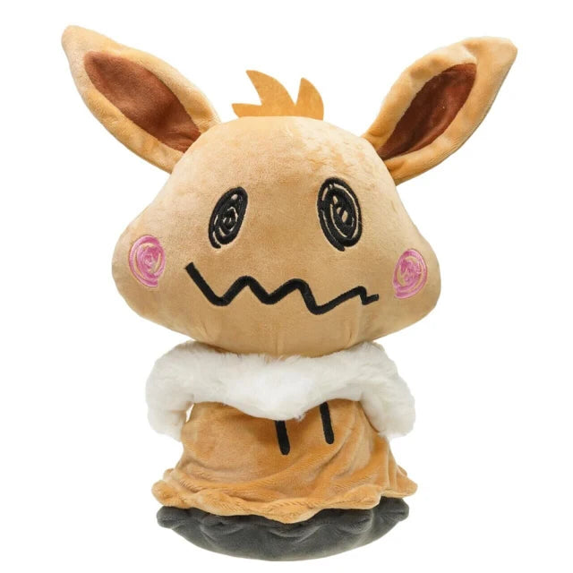 TAKARA TOMY Anime Cartoon Pokemon Eevee Pikachu Plush Toy Collection Evolution Set Stuffed Doll Christmas Birthday Gift