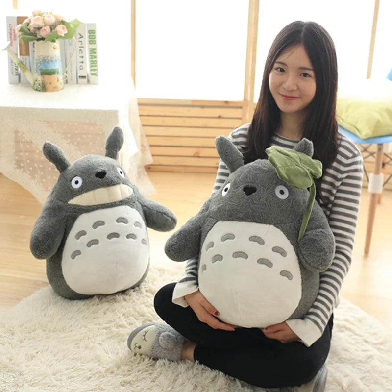 Cute Japan Totoro Back Cushion Totoro Plush Doll Soft Stuffed Toy Decoration With Pillow Birthday Gifts For Kids And Girls