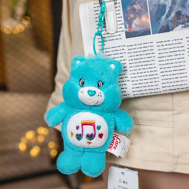 Original Care Bears Plush Lovely Rainbow Bear Stuffed Pendant Teddy Bear Peluche Keychain Kawaii Backpack Decor Kids Xmas Gifts