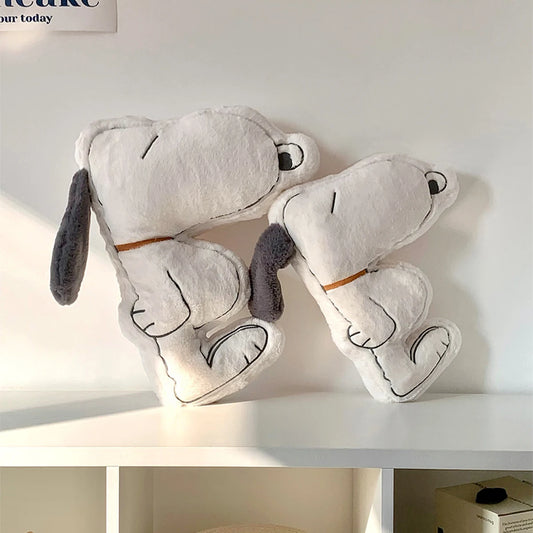 2024 Snoopy Plush Doll Gift For Girls Holiday Gift Lovely Snoopy Plush Toy White Dog Pillow Korean Lazy Style Home Decoratio