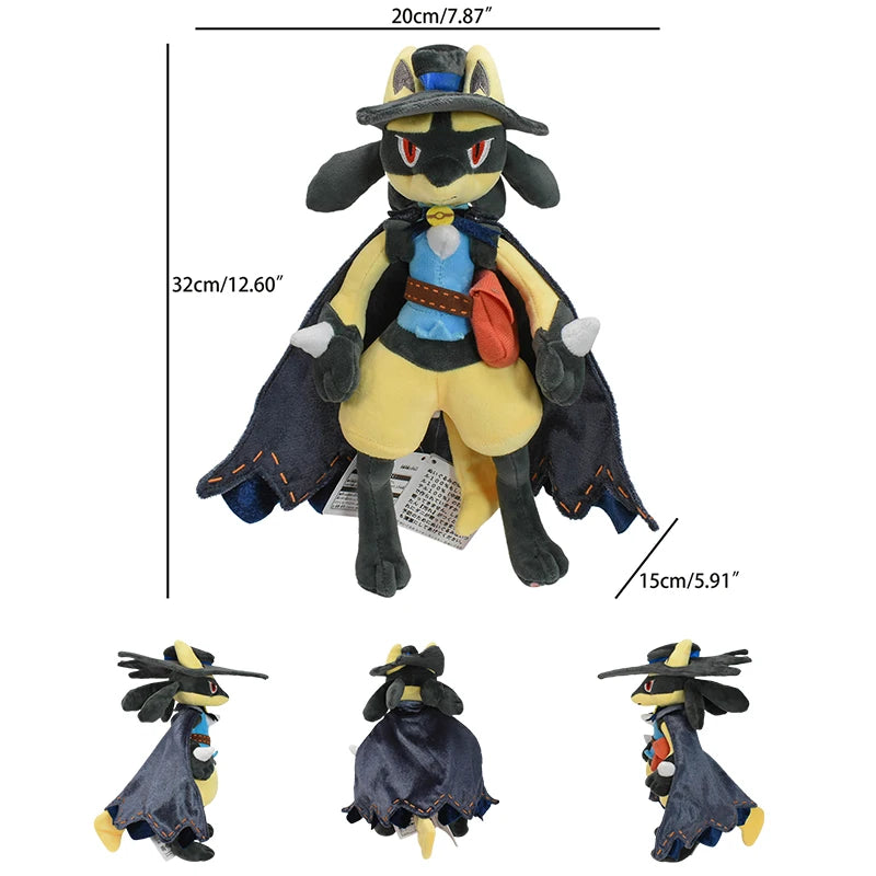 Lucario Pokemon Peluche Plush Toy Anime Shiny Lucario Mega Lucario Soft Stuffed Doll Birthday Gift