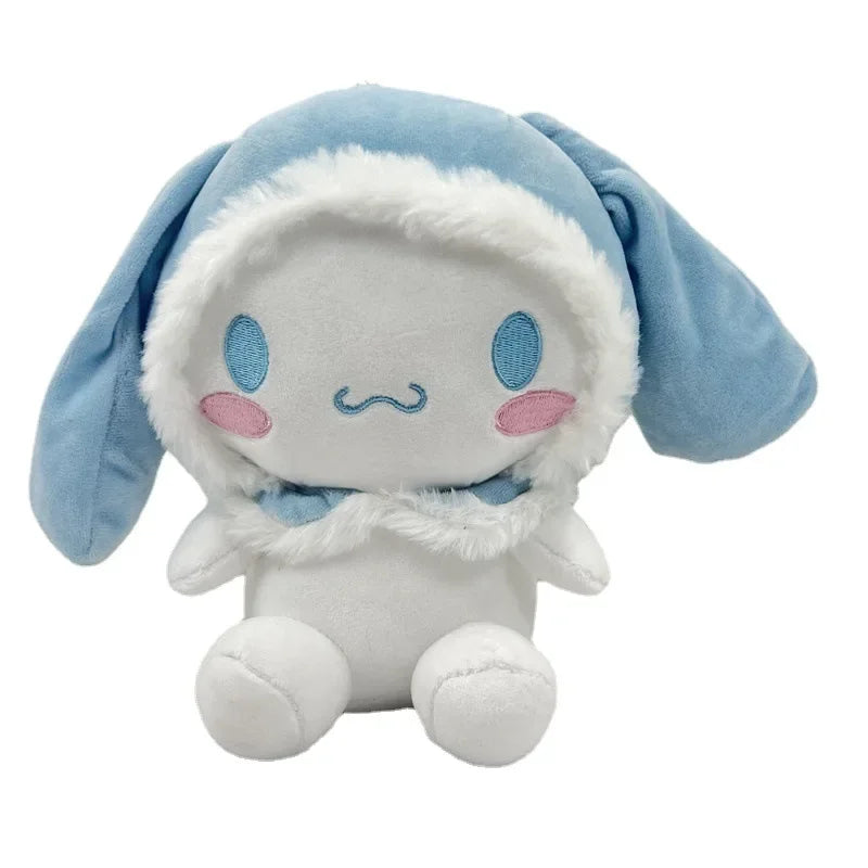 25cm Sanrio Cinnamoroll Plush Toys Cartoon Anime Elf Plush Doll Kawaii Soft Big Ear Dog Stuffed Doll Birthday Gift For Girls