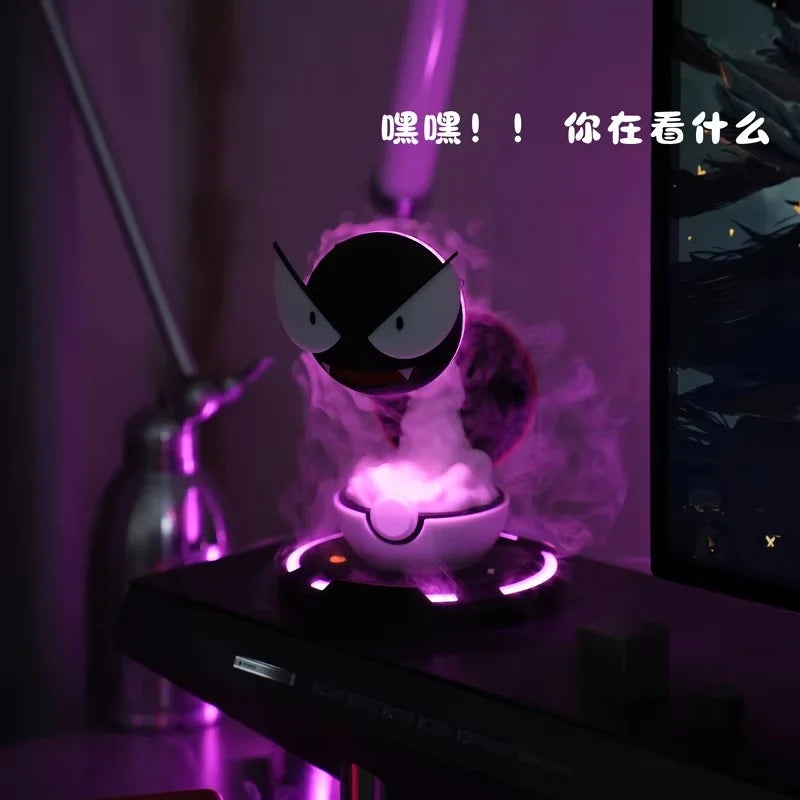 Pokemon Cool Humidifier Anime Gengar Night Light Air Purifier Ambient Lighting Cute Led Lamp Room Decoration Kids Birthday Gifts