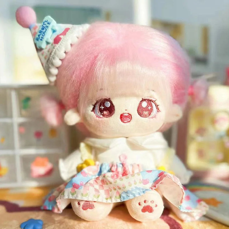 20cm New Plush Cotton Doll Idol Stuffed Super Star Figure Dolls Twelve Constellations Doll With Clothes Can Change Clothes Gift