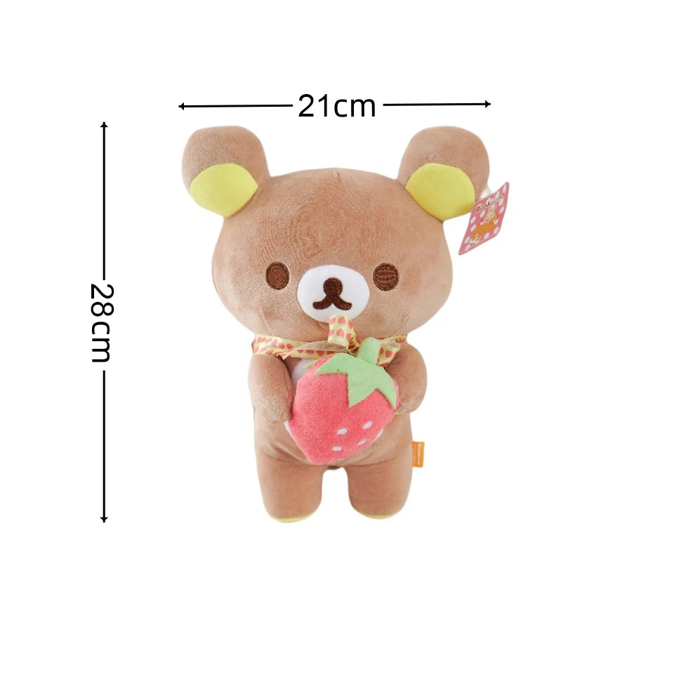 52cm Rilakkuma Plush Teddy Bear Stuffed Doll Kawaii Bear Room Decor Plushies Lovely Animal Toys Hobbies Xmas Gift For Kids