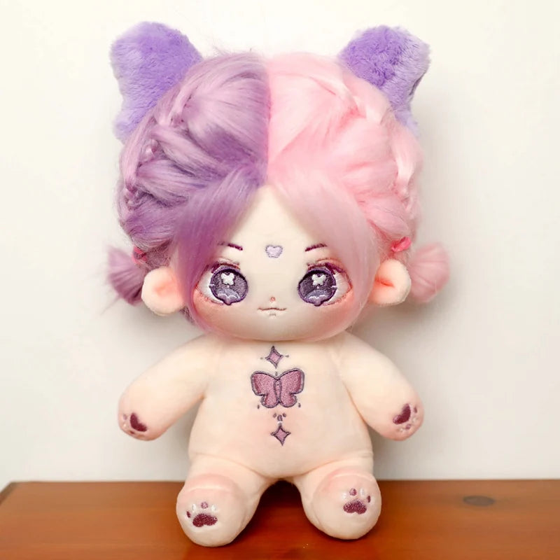 20cm Kawaii Plush Cotton Doll Idol Stuffed Super Star Figure Dolls Twelve Constellations Doll Can Change Clothes Gift