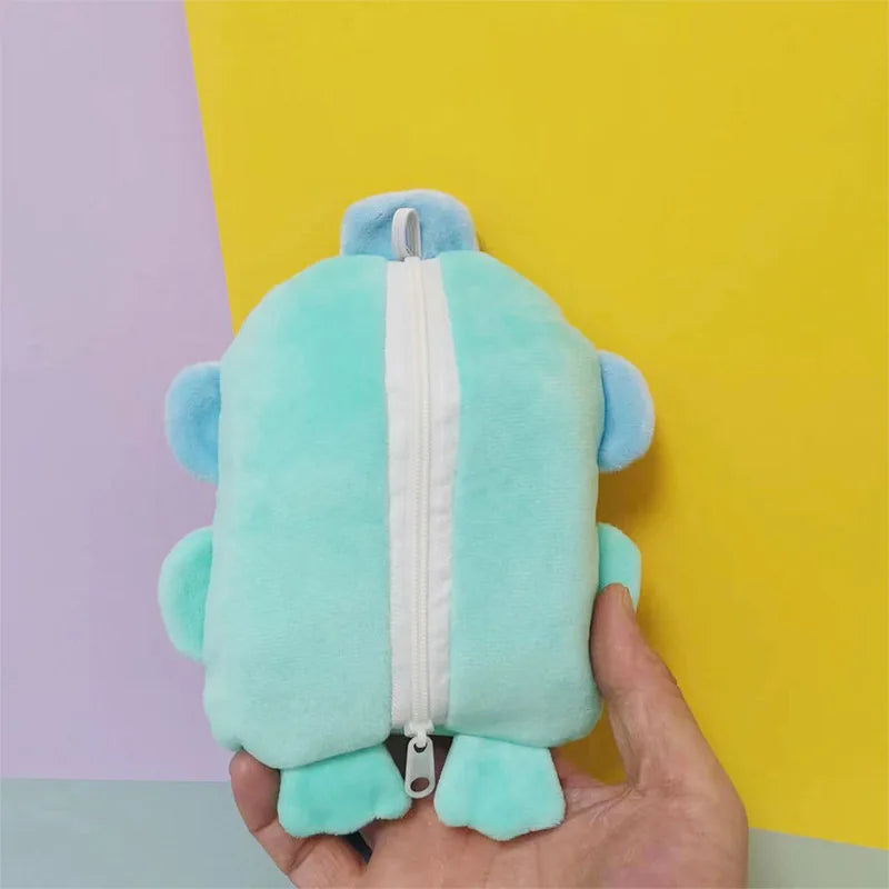 Hangyodon Sanrio Plush Kawaii Cartoon Cute Portable Tissue Holder Pendant Anime Plush Toys for Girls Kids Toys Birthday Gift