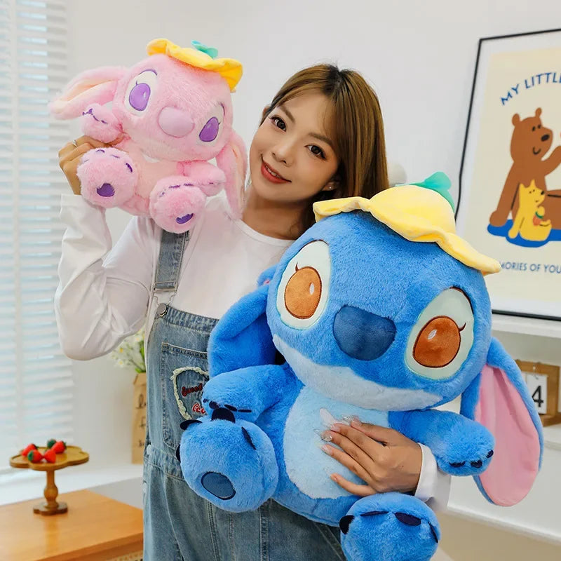 Kawaii Stitch Angle Plush Dolls Disney Stuffed Animals Toys Girls Lovely Perfect Birthday Gift Thanksgiving Day New Year's Gifts