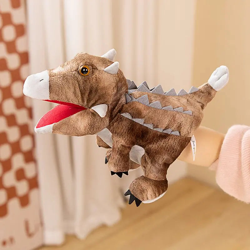 Stuffed Plush Dinosaur Toys Hand Finger Story Puppet Kawaii Dolls Educational Baby Toys Tyrannosaurus Rex Children Gift