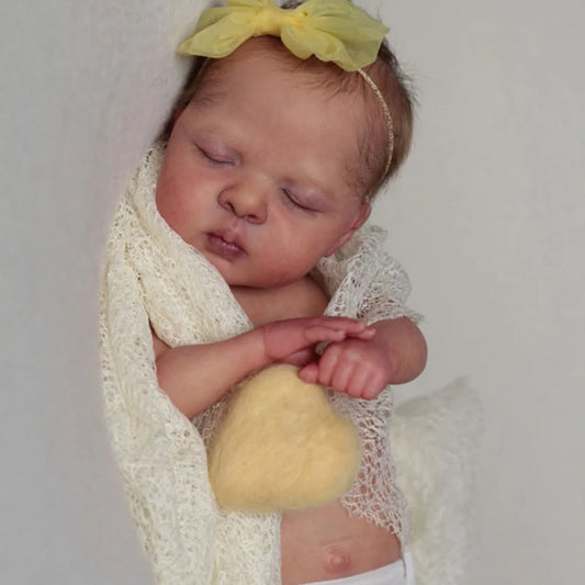 Mini bebe reborn kit Luna 12 Inches Reborn Baby Vinyl Doll Kit Unpainted Unassembled Doll Parts DIY Blank Reborn Doll Kit