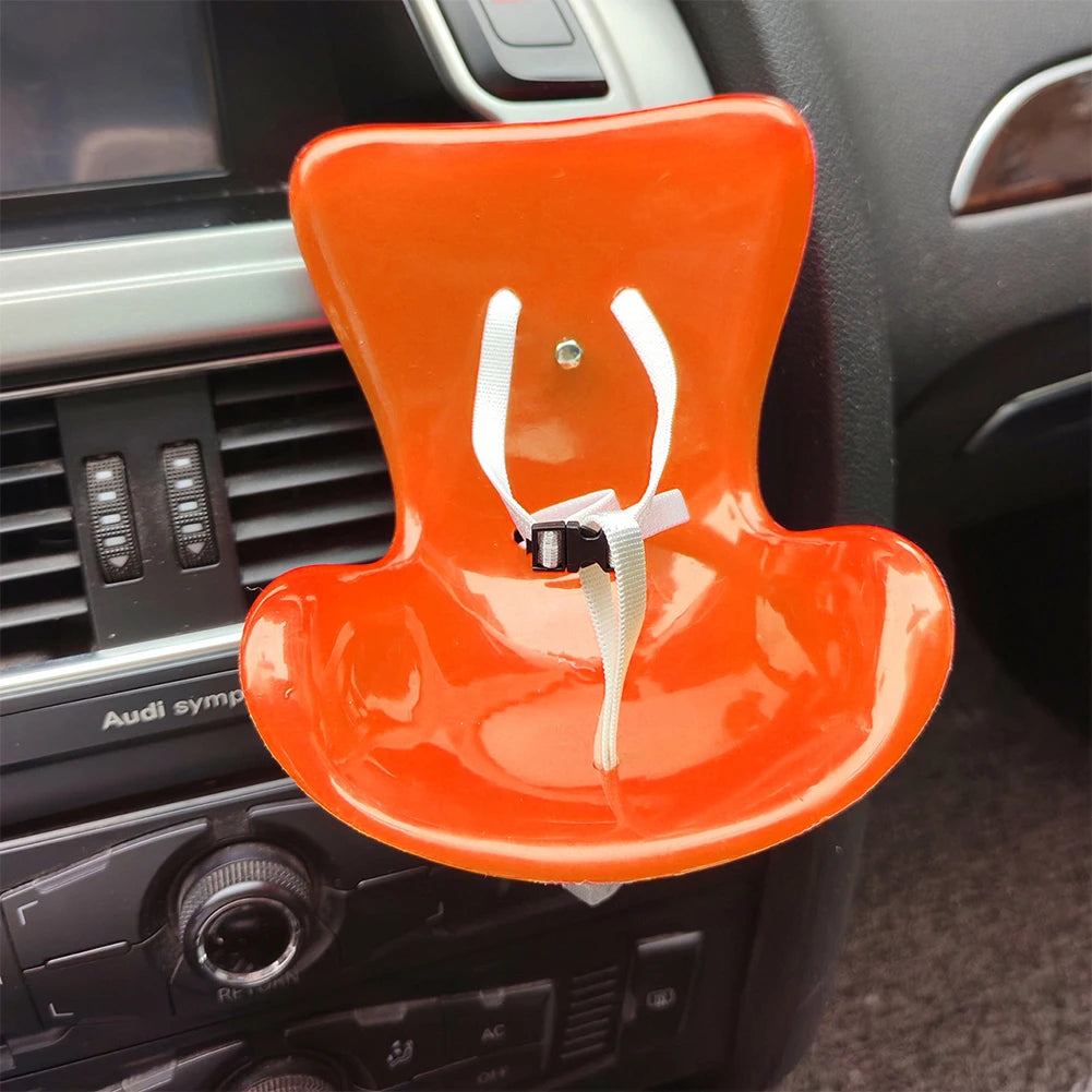 Cute Doll Car Safety Seat Car Air Outlet Decoration for 17cm labubu Car Interior Decoration Ornament