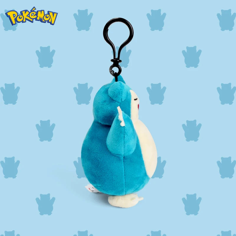 Genuine Animal Pokemon Series Pikachu Snorlax Kawaii Plush Toys Cute Pendant Keyring Keychain Birthday Party Gifts For Kid Boy