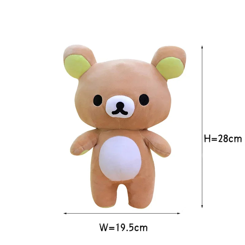 Strawberry Rilakkuma Plush Kawaii Anime Brown Bear Pelcuhe Teddy bear Stuffed Doll Cute Couple Toys Present Birthday Gifts