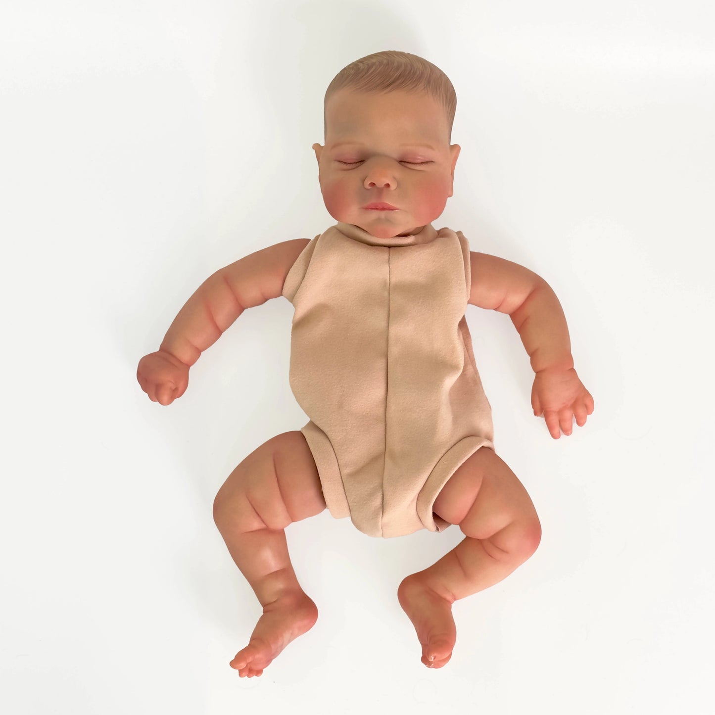 NPK 19inch Already Painted Kits Finished Reborn Doll Size Marley Very Lifelike Baby Doll with Many Details Veins