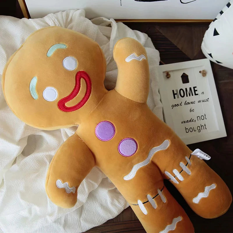 Gingerbread Man Plush Doll Sofa Decoration Cute Cookie Man Stuffed Toys Key Chain Soft Pendant Gifts