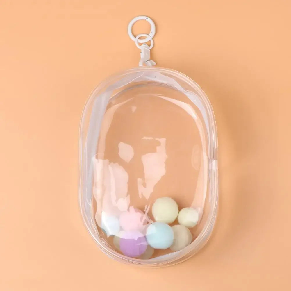 For Labubu for upset duck Portable Transparent PVC Mystery Box Anti Dust Sunscreen Rain Guard For doll【only bags