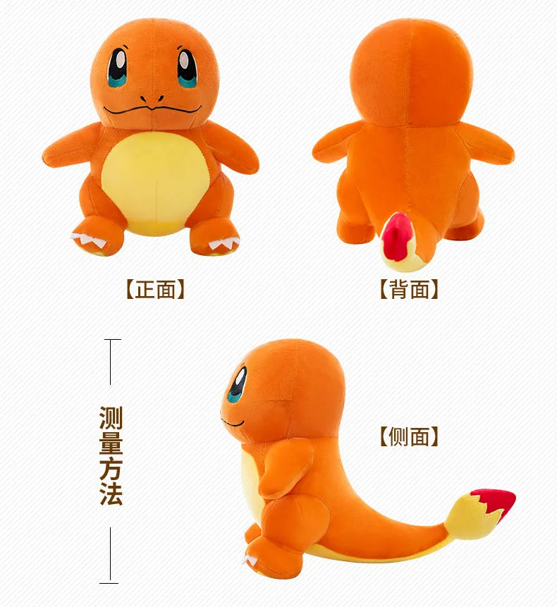 Big Size Pokemon Charmander Plush Doll Dragon Dinosaur Stuffed Animals Toy Charmander Pillow Cushion Pendant Kids Birthday Gift